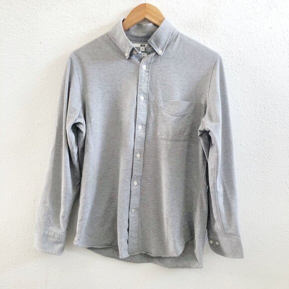 UNIQLO Long Sleeves Button Down Cotton/ Polyester Blend Size Medium - Picture 1 of 10